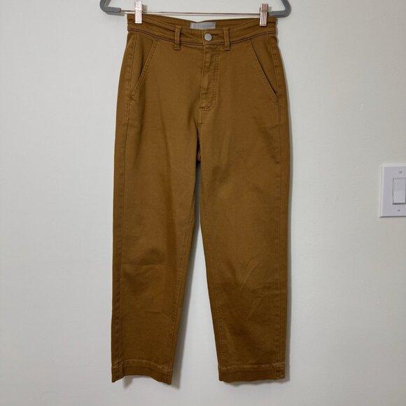 EVERLANE Women’s The Straight Leg Chino Crop Pant Size 4 High Rise Stretch - Picture 2 of 9